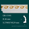 Haute densité Produits anciens Moulage d&#39;angle décoratif PU pour décoration de plafond